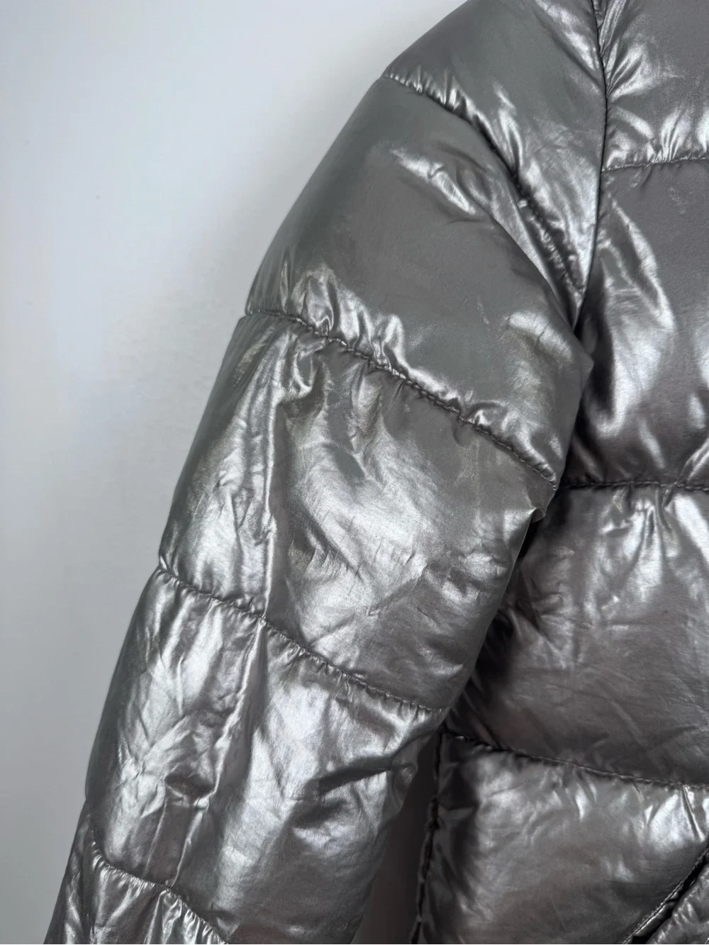 SAM.‎ New York Metallic Gunmetal Puffer Jacket Girl's Size 10